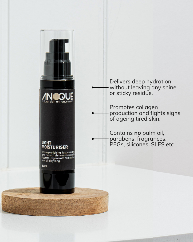 Our Light Moisturiser which is part of our best selling skincare kit for men