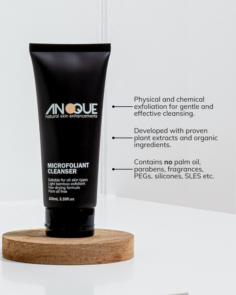 Our Microfoliant Face Cleanser which is part of our best selling skincare kit for men